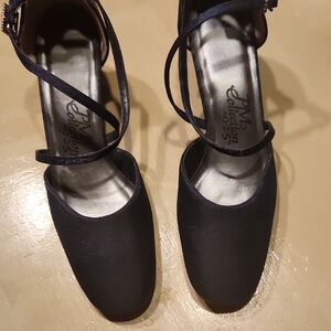 JM Collection Navy Blue Strappy Heels Size 6.5